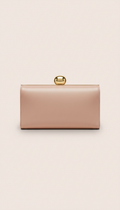 Structured Box Bag With Gold Accents